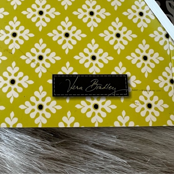 VERA BRADLEY 2 Baroque Small 6.5 x 4 Yellow Black White Lined Notebooks 2010 - Picture 3 of 8